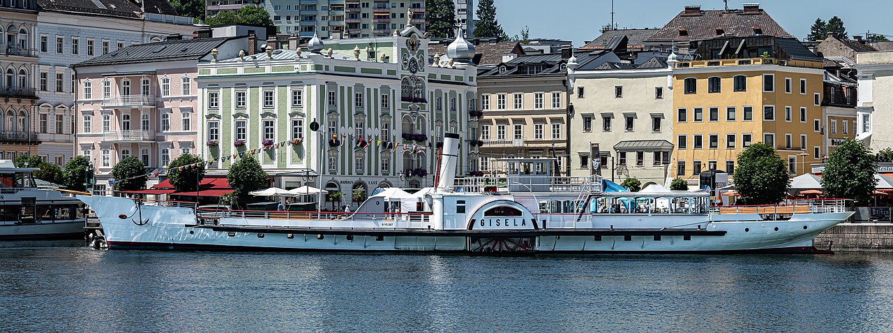 Parowiec Gisela na Traunsee