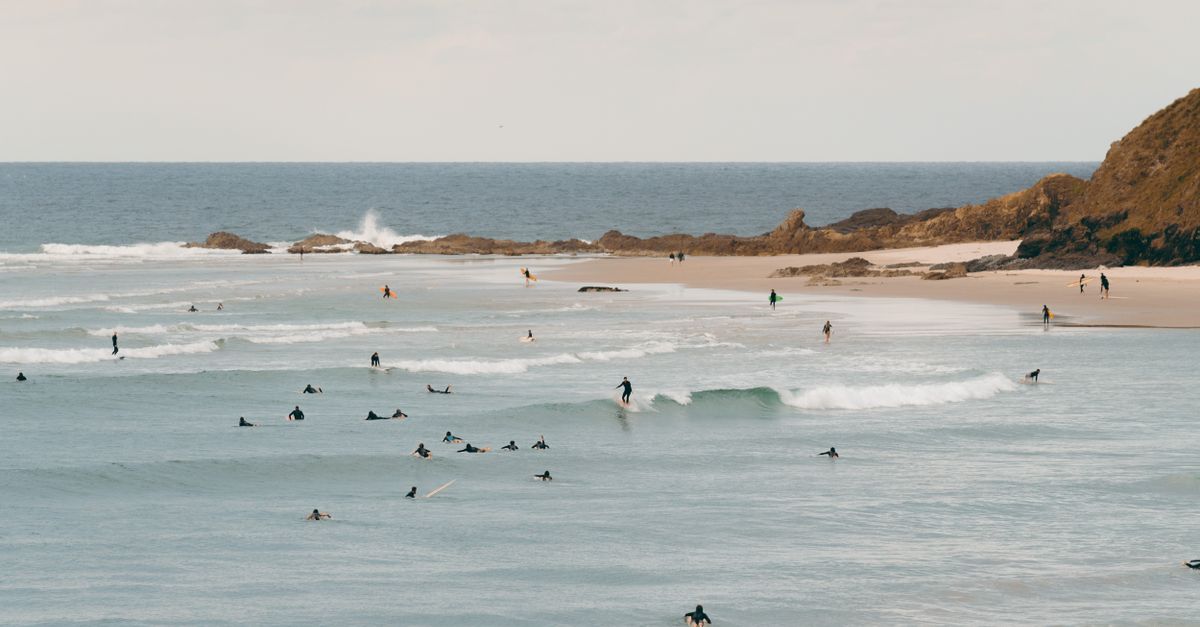 Plaża Main Beach i surf