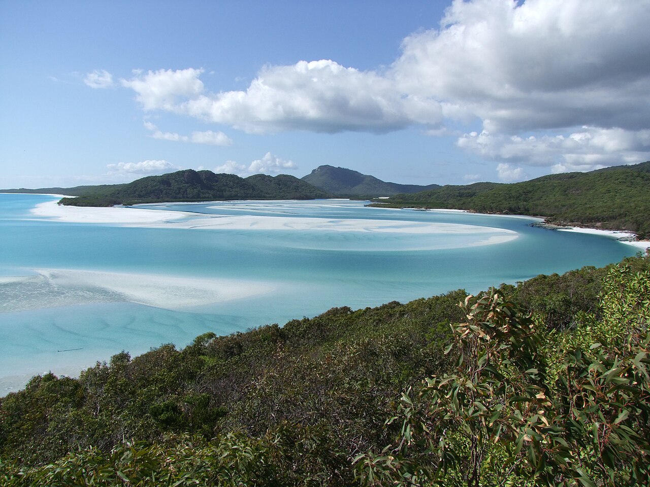 Whitehaven Beach i Hill Inlet