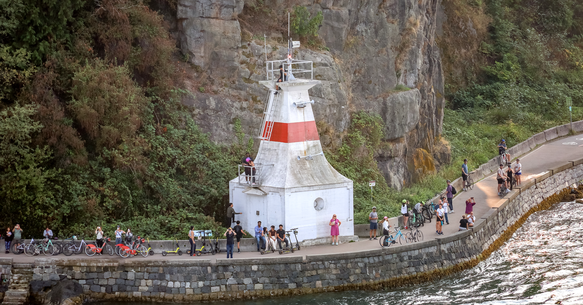 Stanley Park i bulwar Seawall