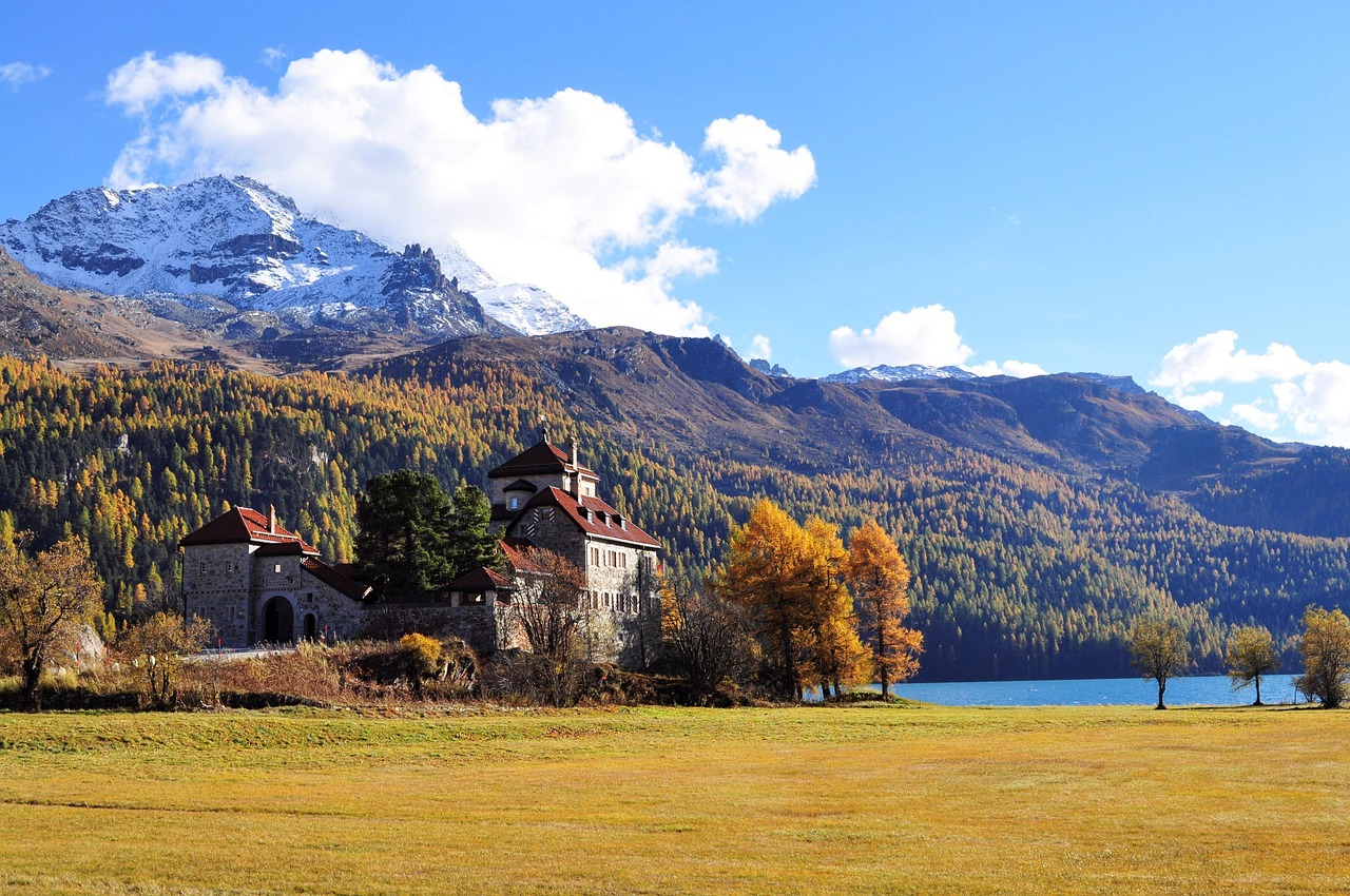 Jezioro St. Moritz i promenada