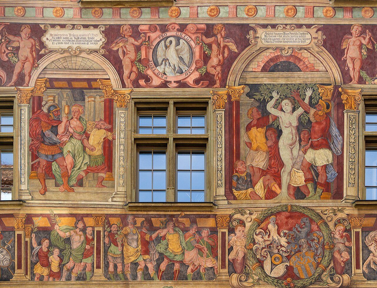 Freski na kamienicach Schaffhausen