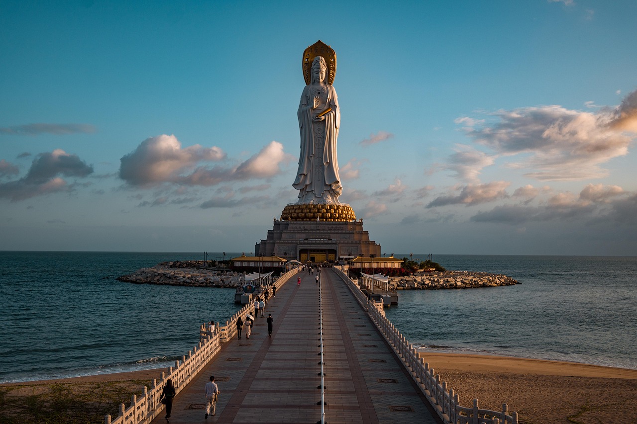 Park Nanshan i posąg Guanyin