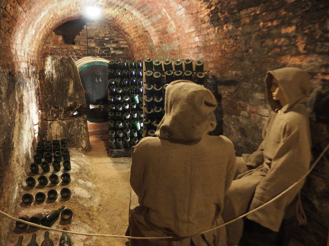 Grüner veltliner w klasztorze Louka