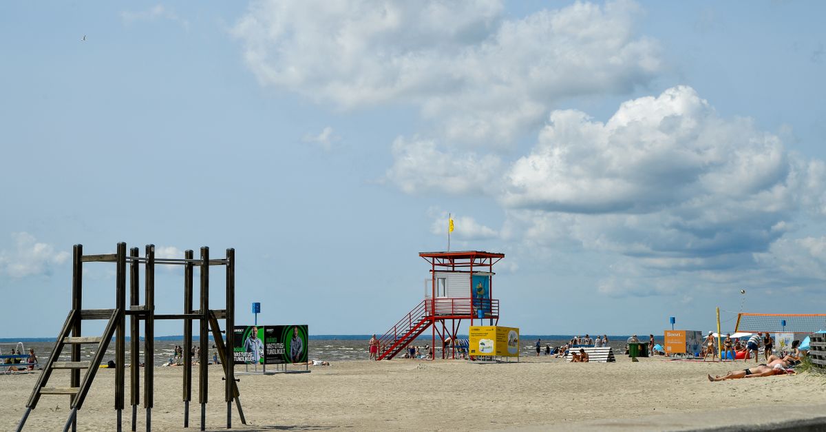 Plaża i promenada Pärnu
