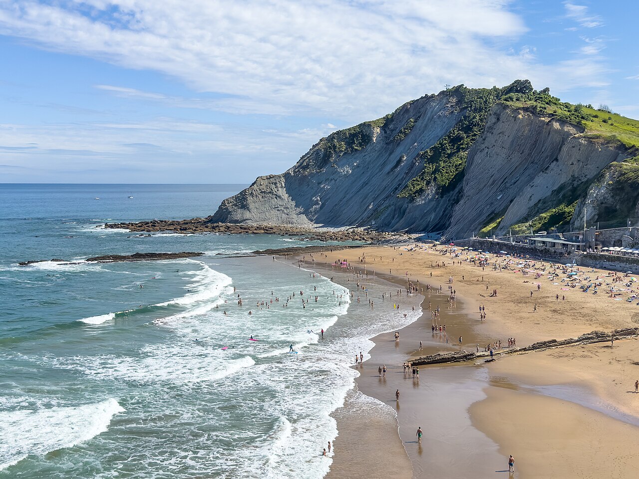 Plaża Itzurun i flisz