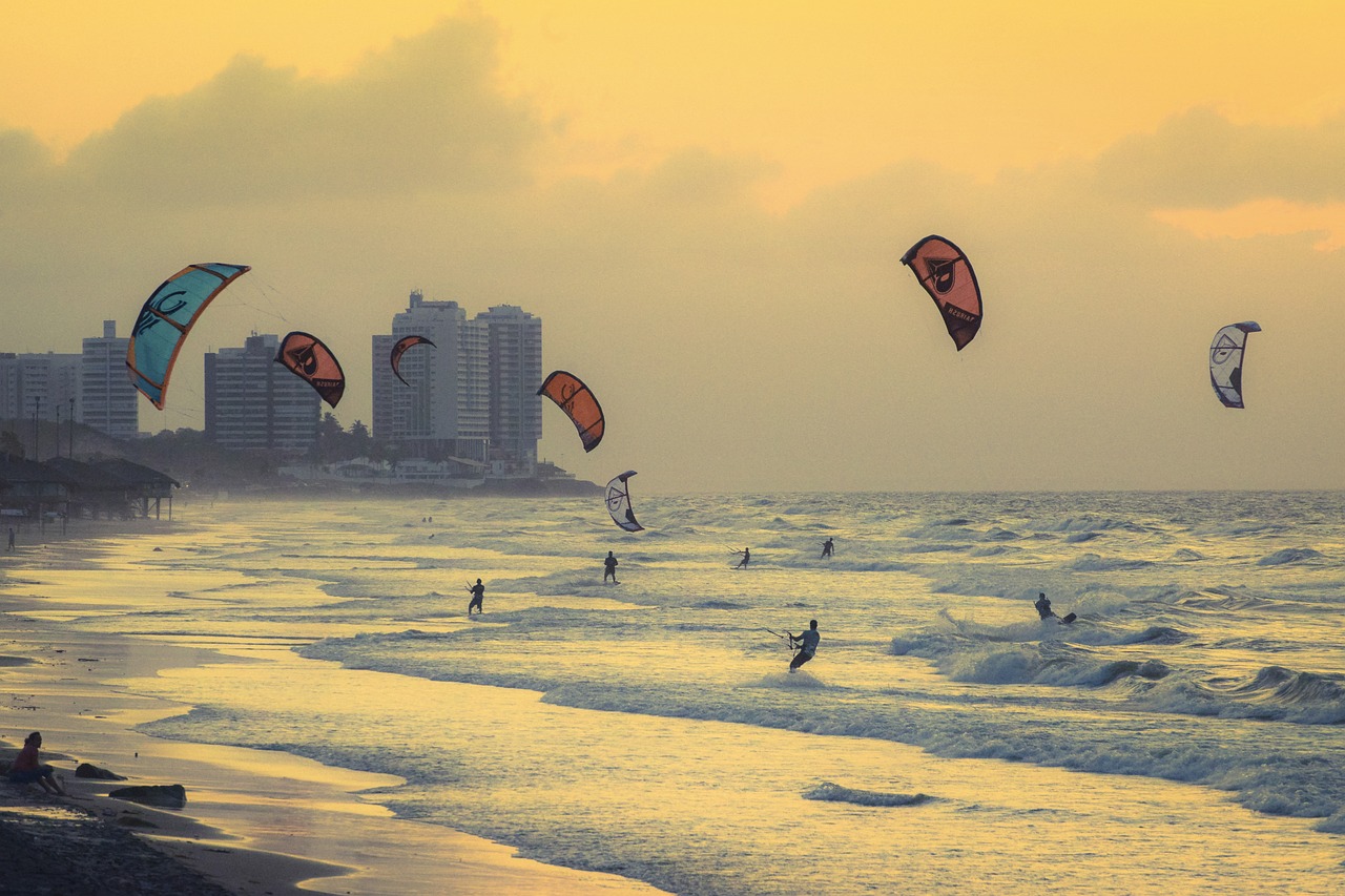 Kitesurfing i windsurfing
