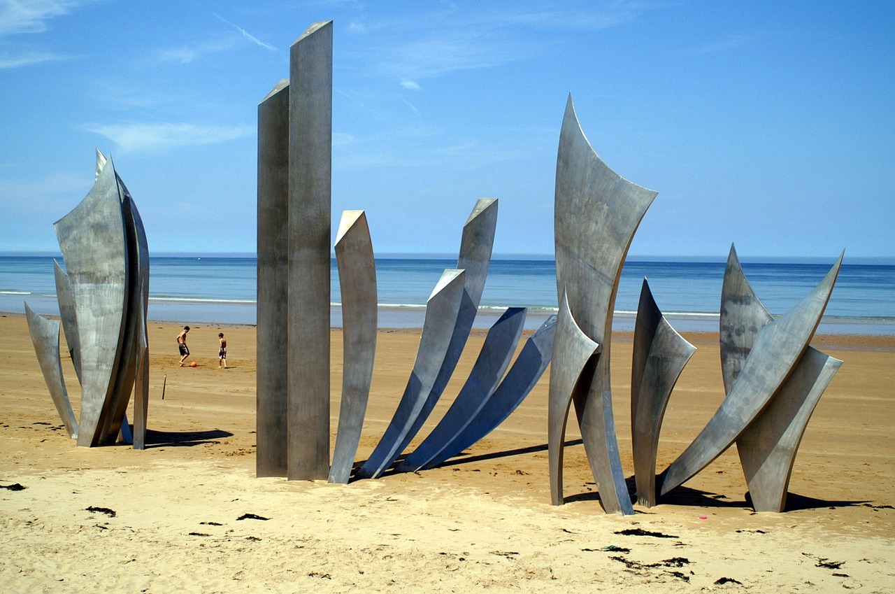 Plaża Omaha Beach w okolicy