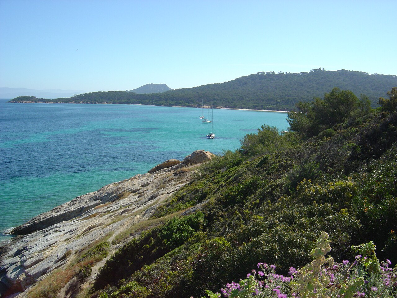 Rowerem po Porquerolles