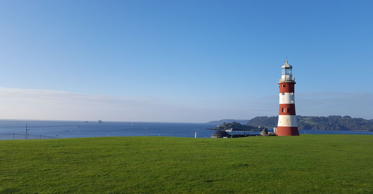 Plymouth Hoe i Smeaton's Tower