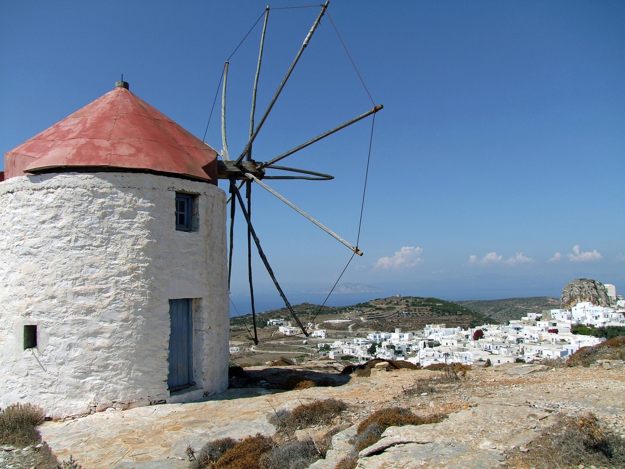 Chora Amorgos i wiatraki