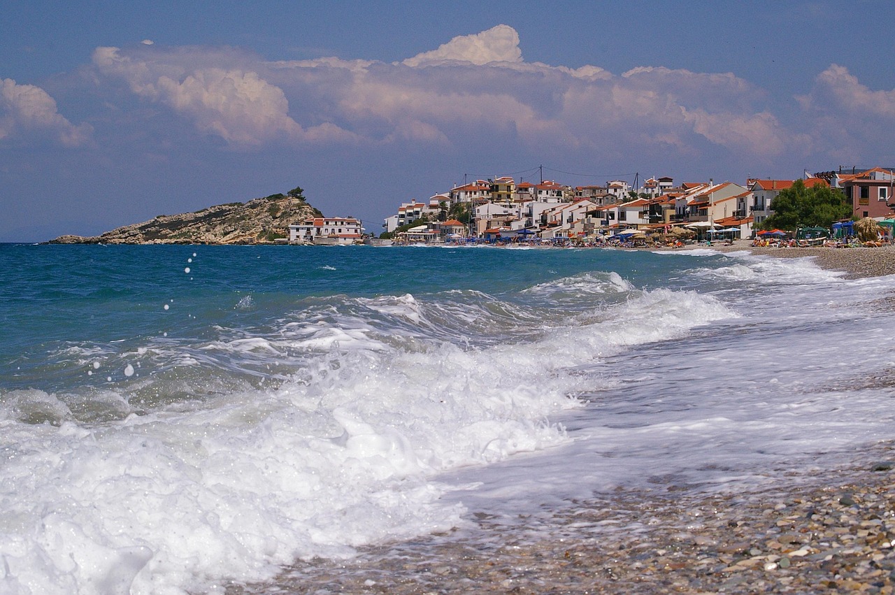 Plaże Kokkari i Tsamadou