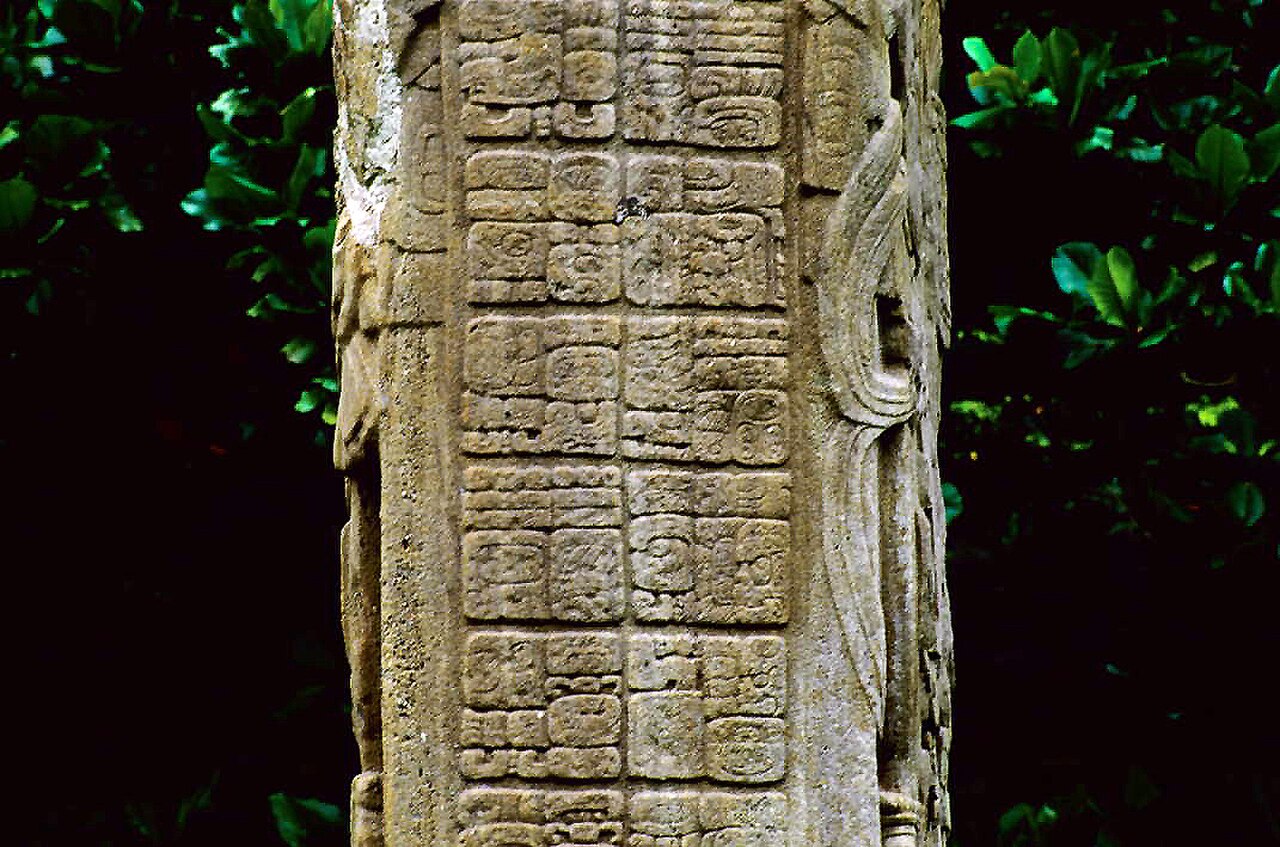 Stele w parku archeologicznym Quiriguá