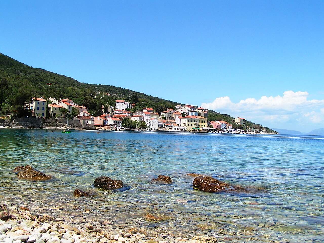 Plaże zatoki Valun