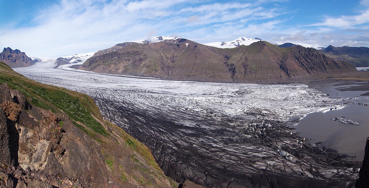 Jęzor lodowca Skaftafellsjökull