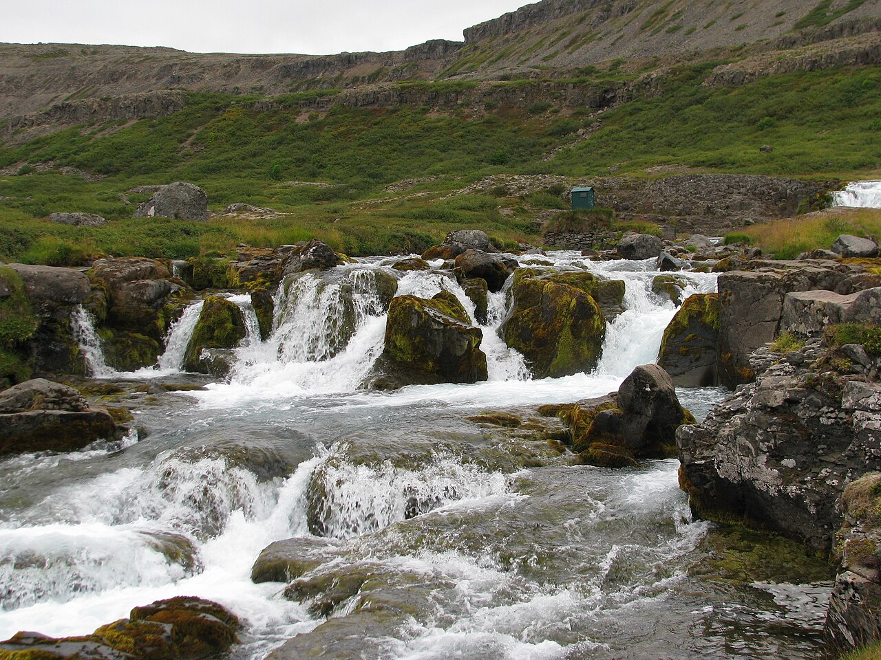 Wodospady Hundafoss i Magnúsarfoss