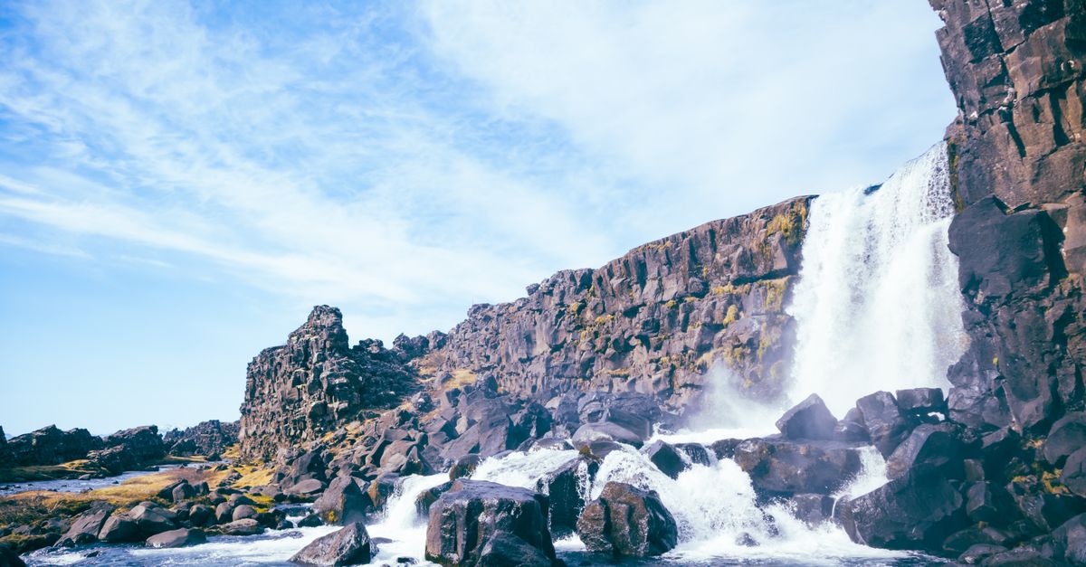 Wodospad Öxarárfoss