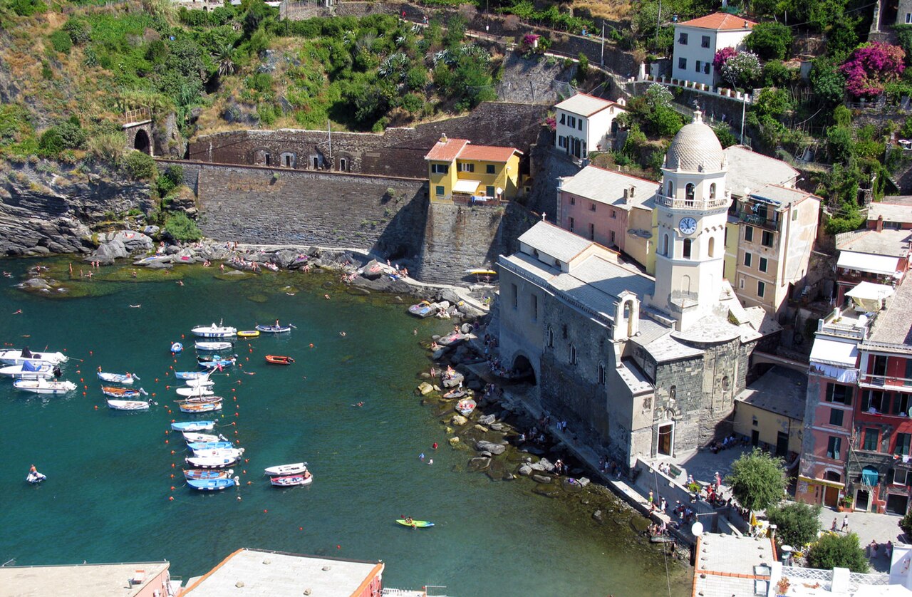 Vernazza i Castello Doria