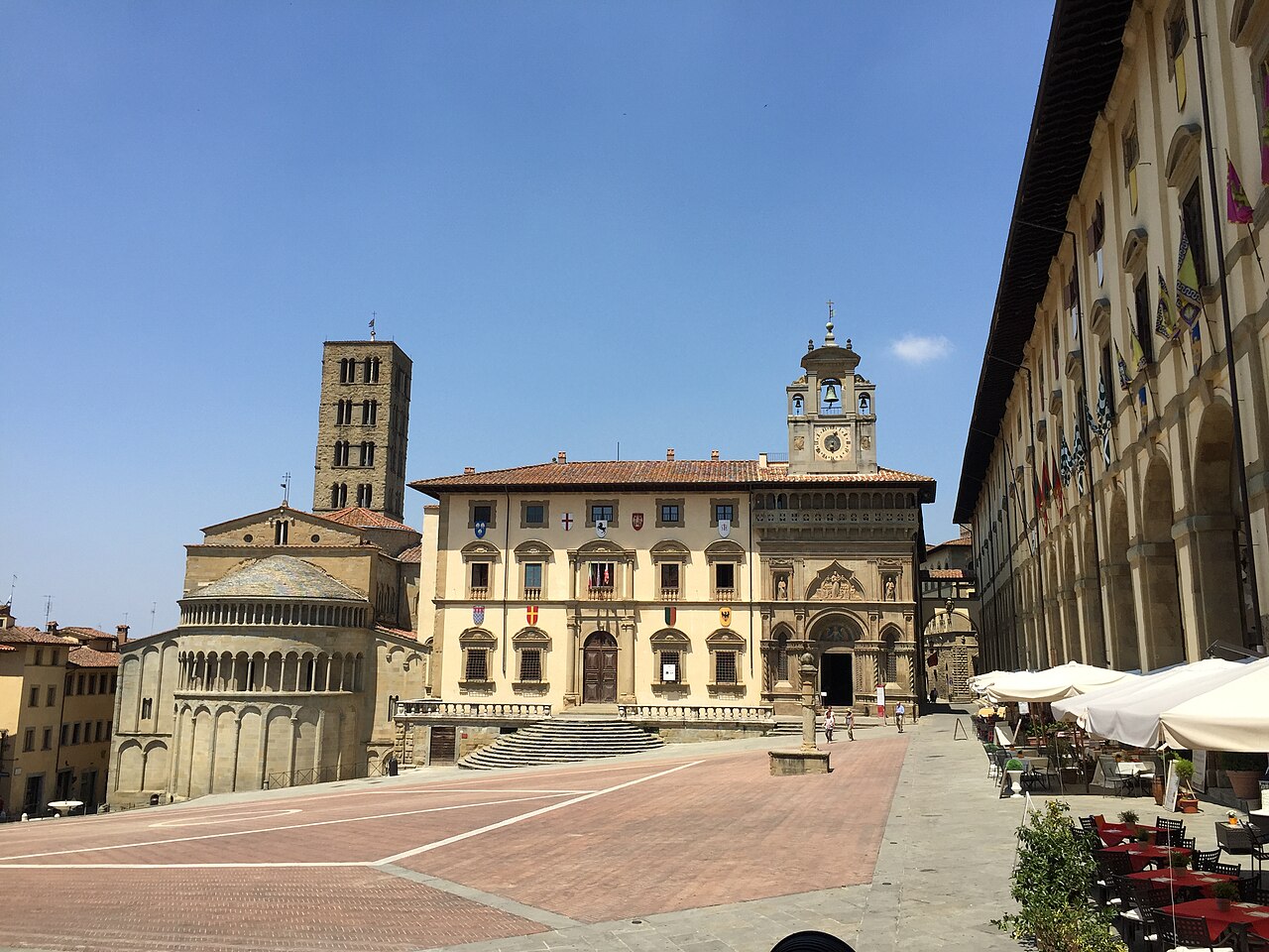 Piazza Grande w Arezzo