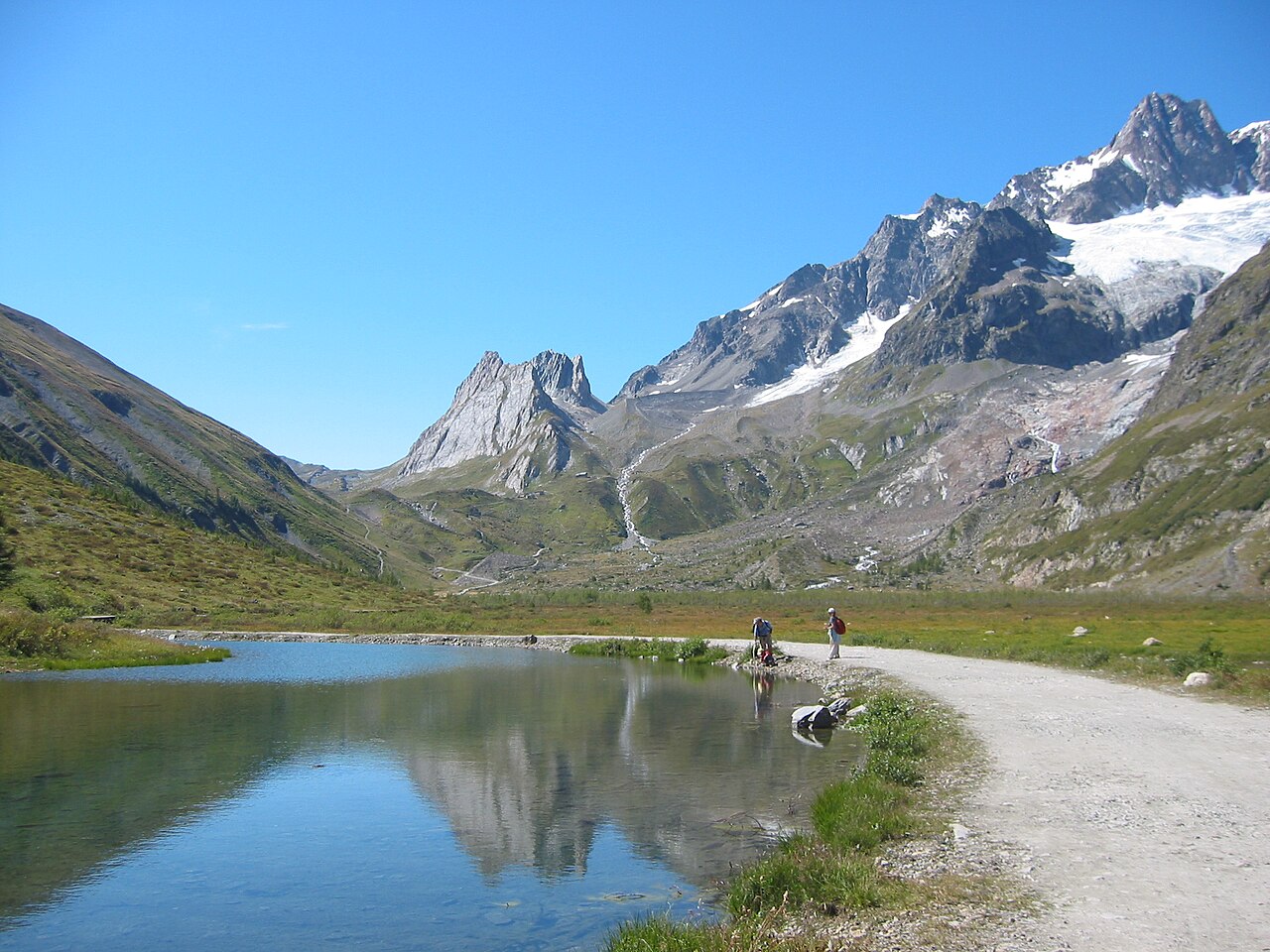 Val Veny i jezioro Combal