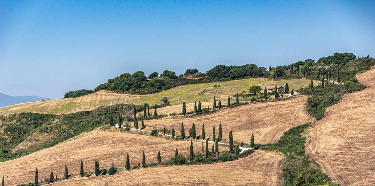 Via Francigena przez San Quirico d'Orcia