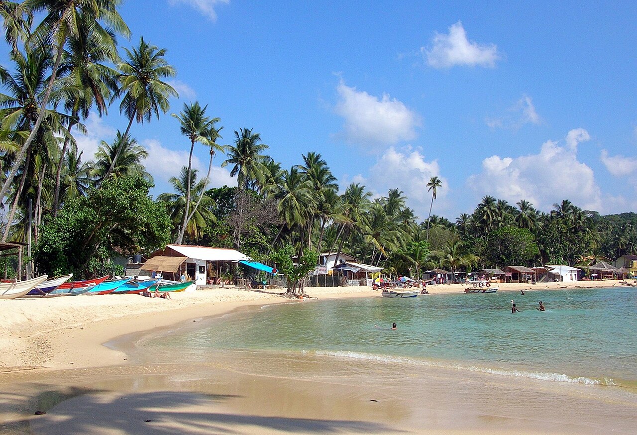 Plaża Unawatuna i kąpiel