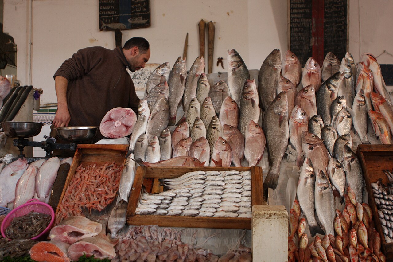 Marché Central i ryby