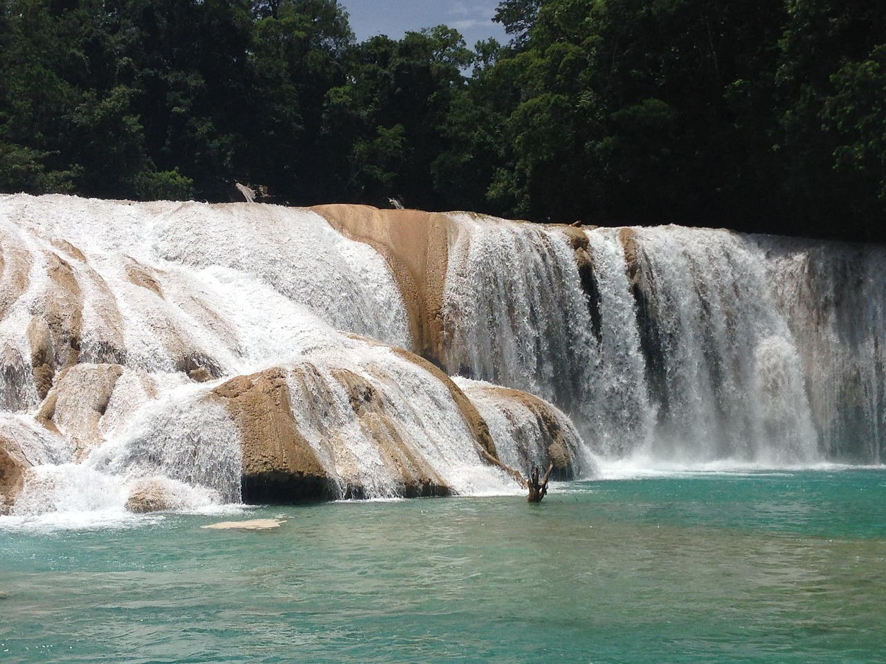 Główne kaskady Agua Azul