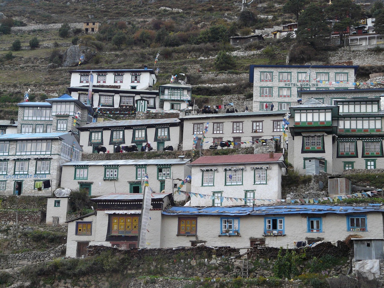 Sobotni targ w Namche