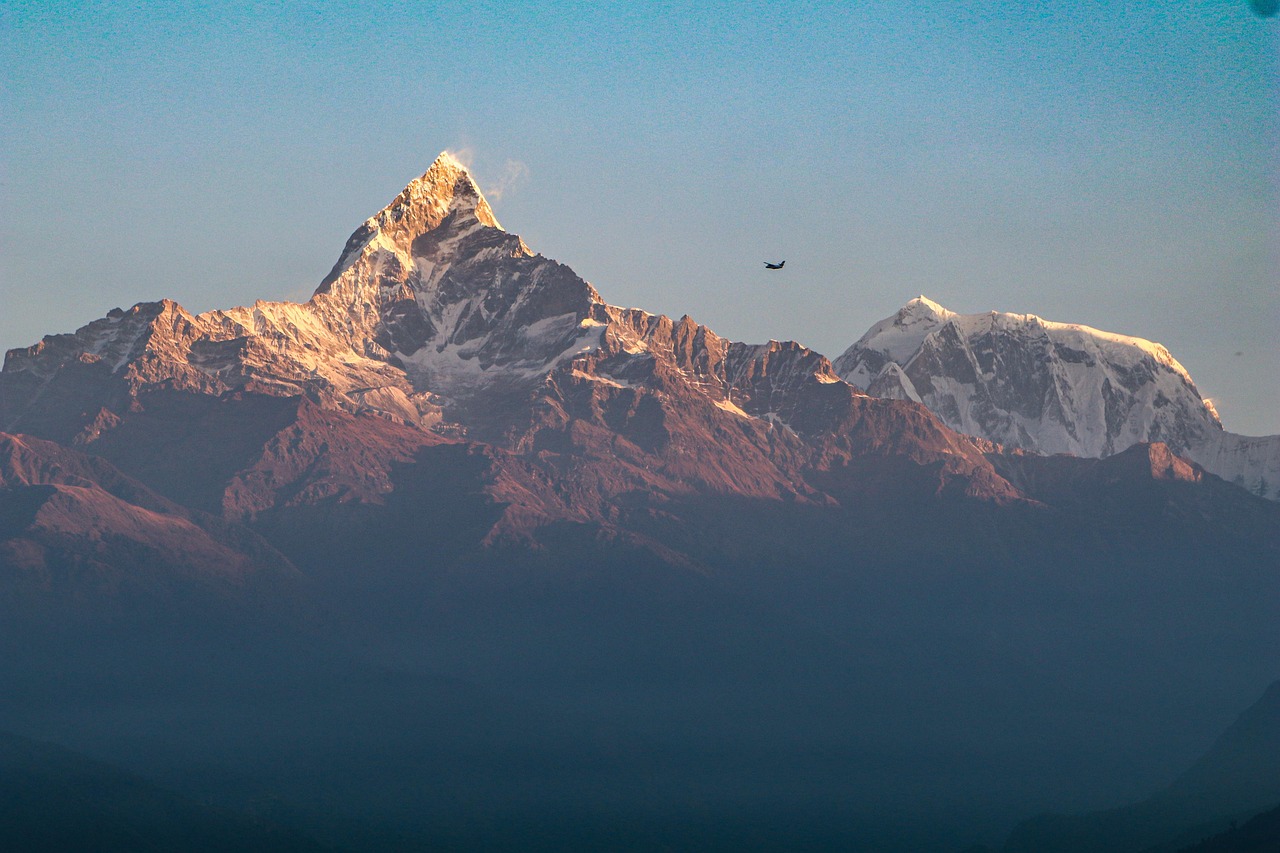 Sarangkot, wschód słońca nad Annapurną