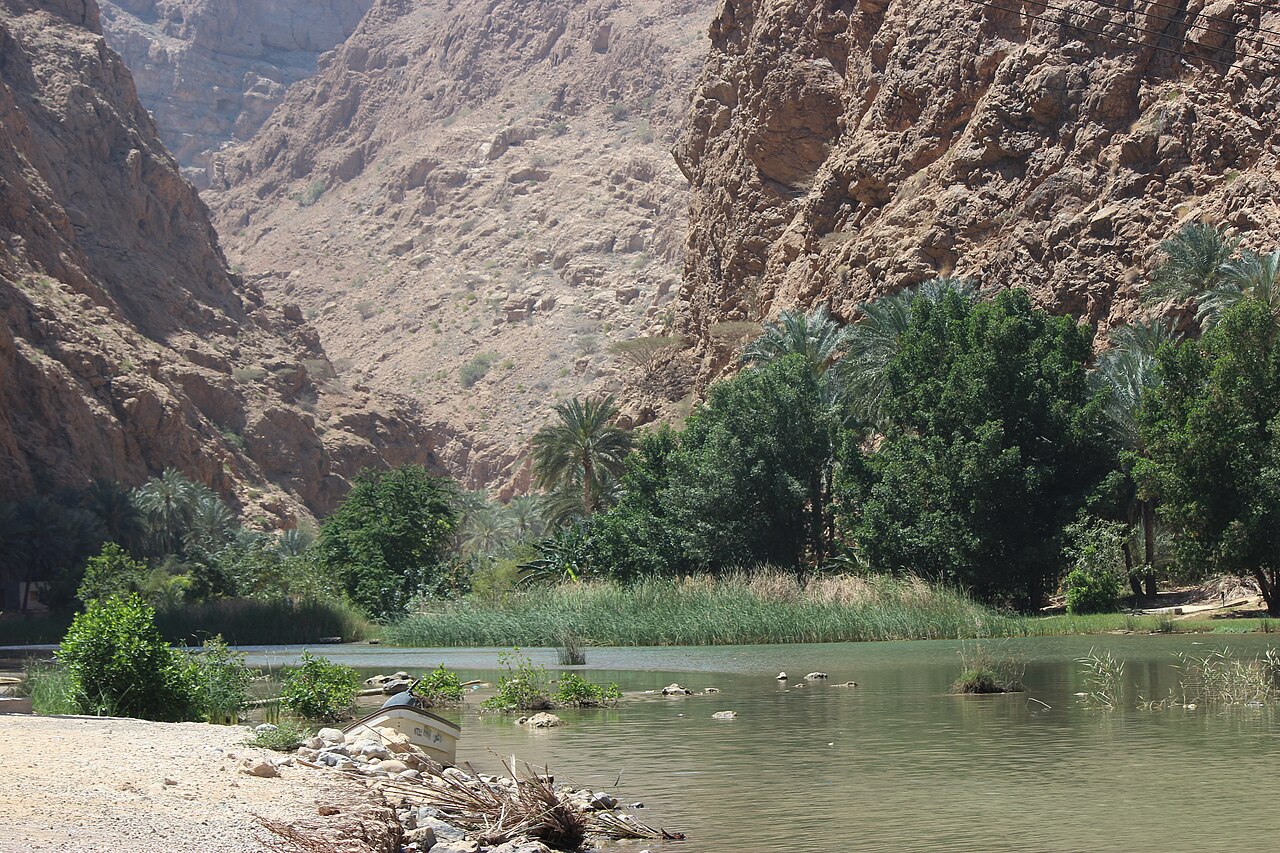 Wadi Shab w zasięgu dnia