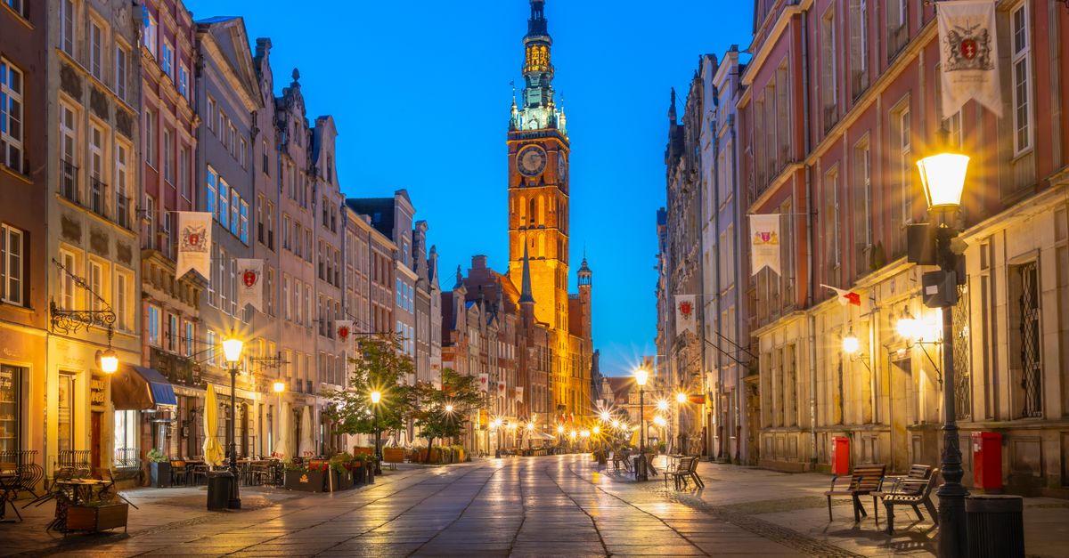 Długi Targ i Ratusz