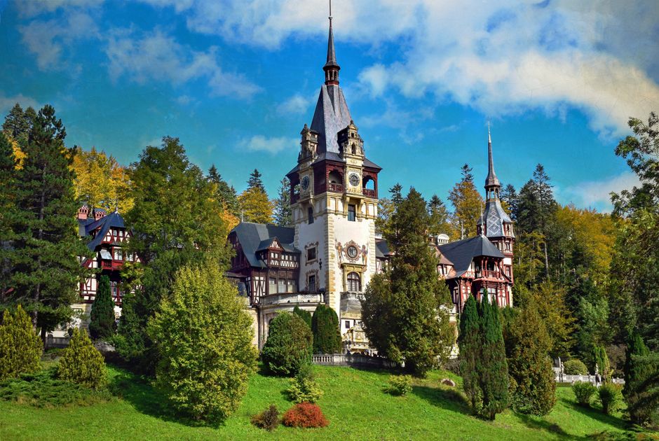 Ogrody zamkowe Sinaia