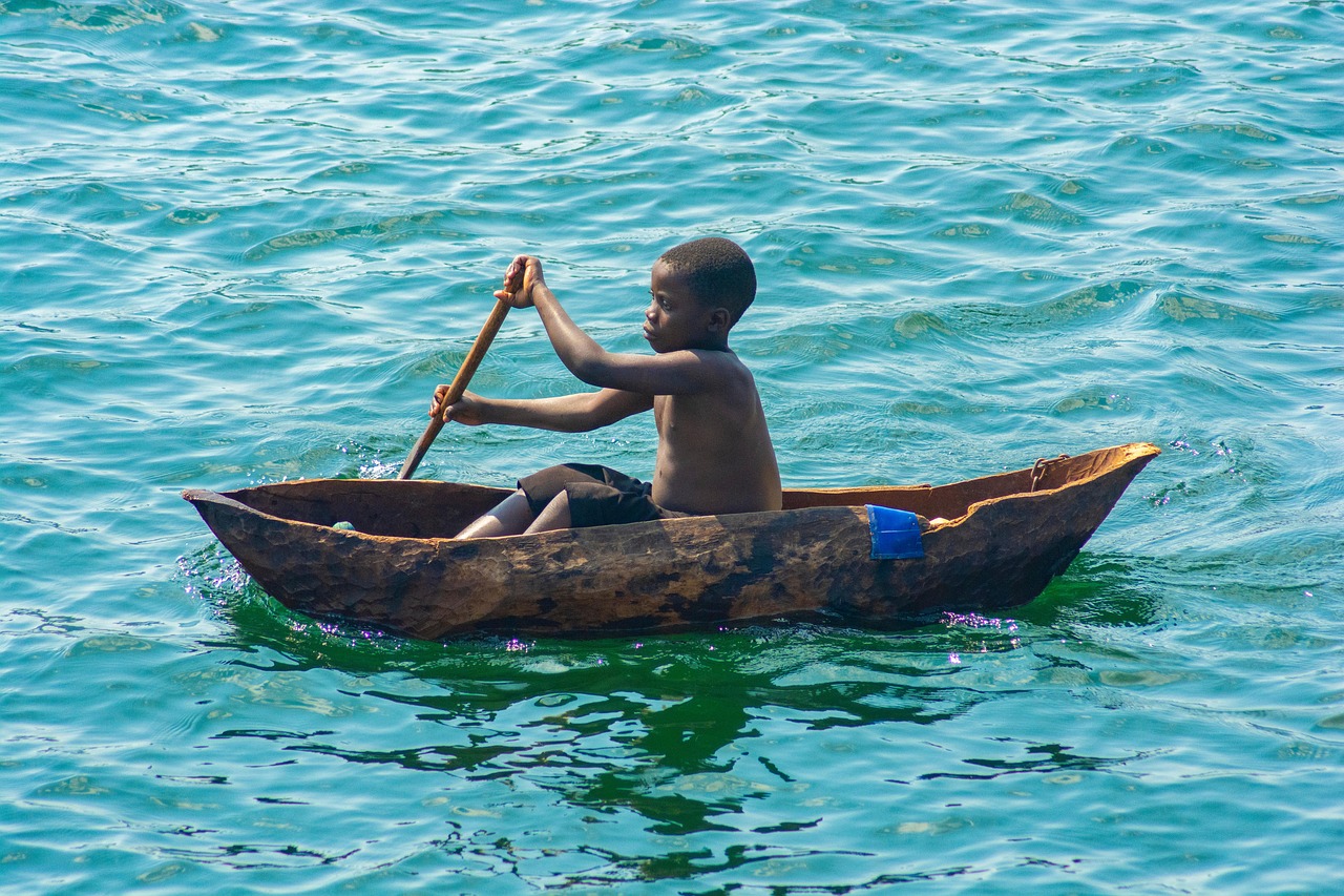 Kajaki po jeziorze Kivu