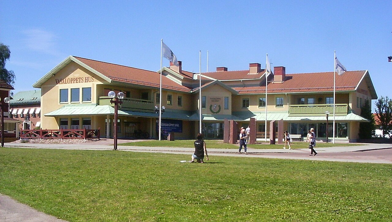 Meta Vasaloppet i muzeum biegu