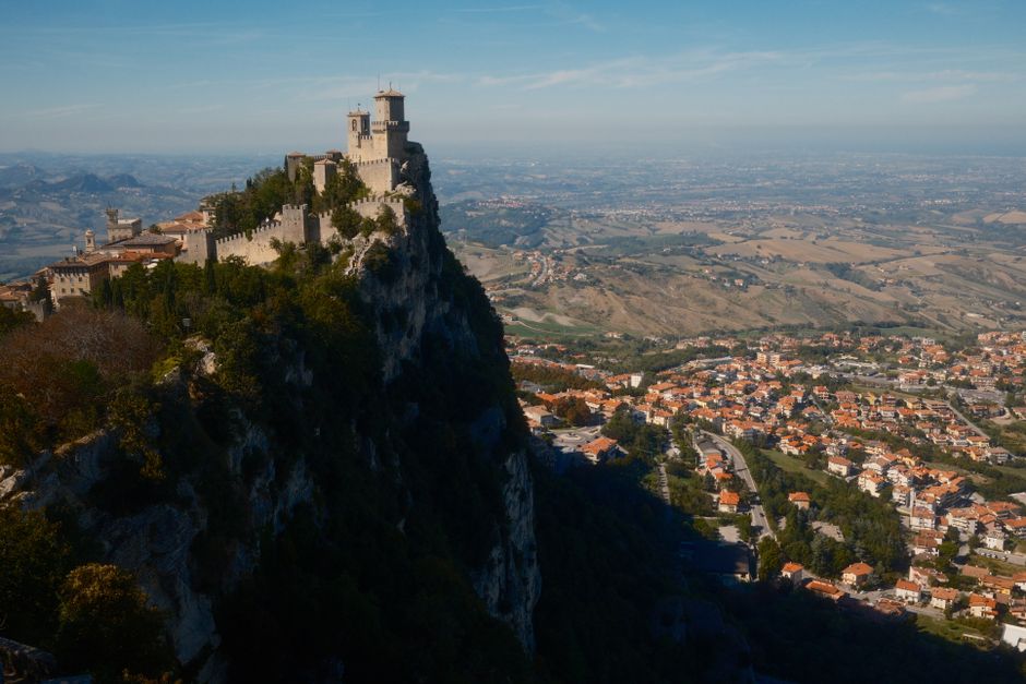 Panorama na Monte Titano