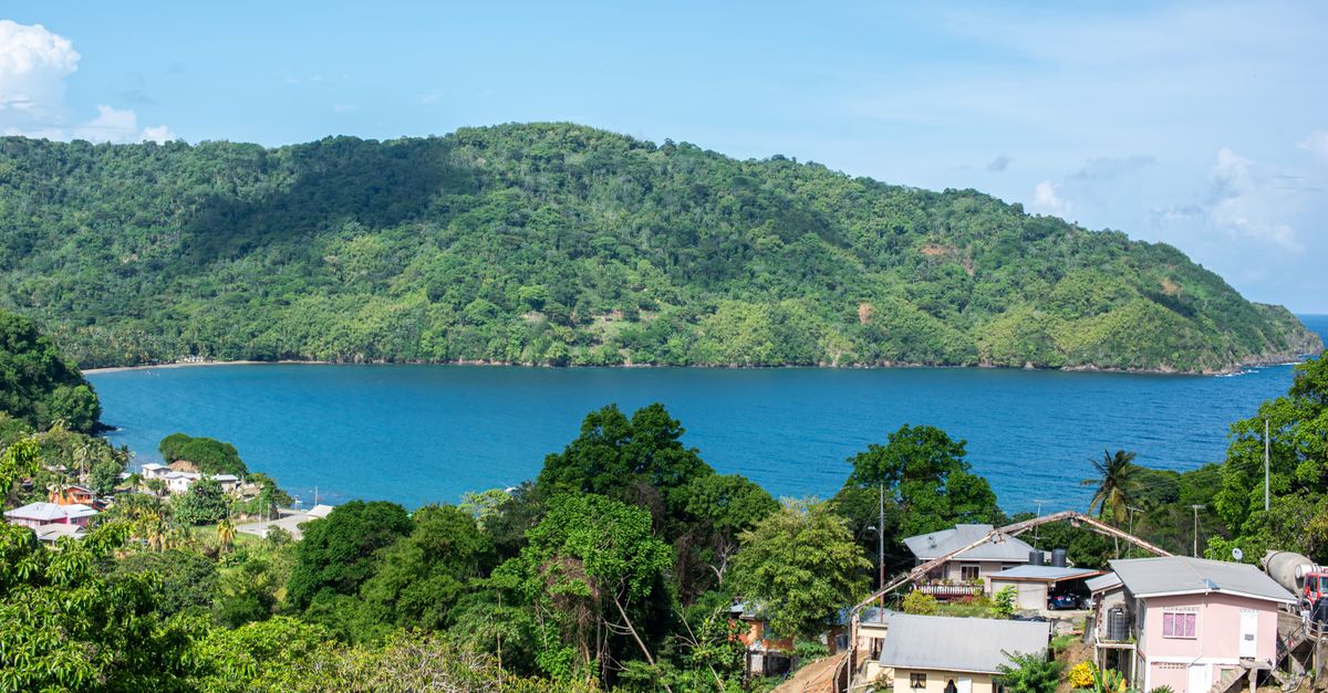 Wioska rybacka i prom na Tobago
