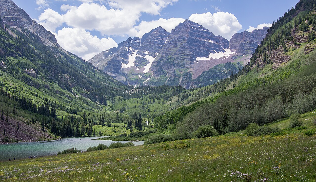 Maroon Bells i Maroon Lake