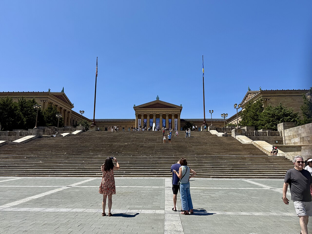 Muzeum Sztuki w Filadelfii i schody Rocky'ego