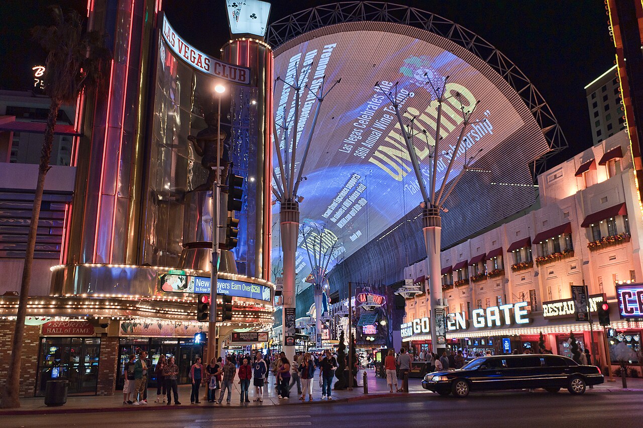 Fremont Street w starym Las Vegas