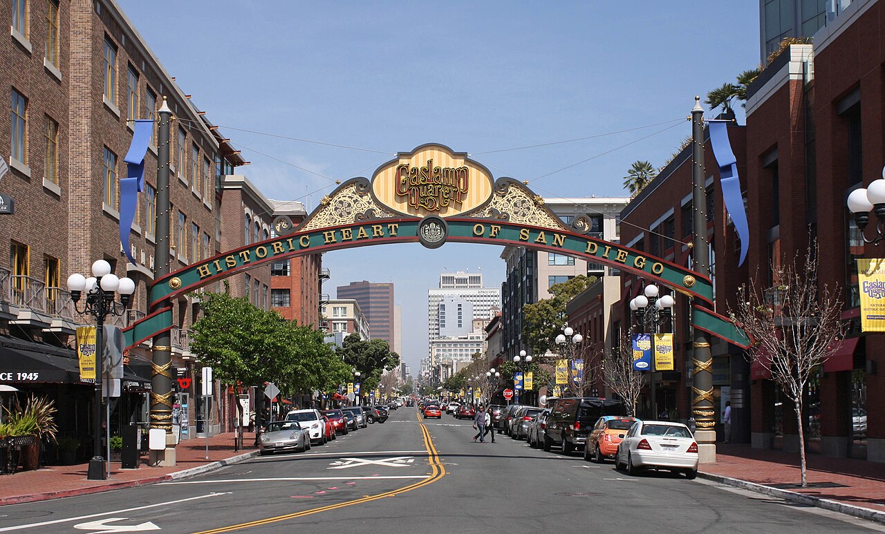 Gaslamp Quarter nocą