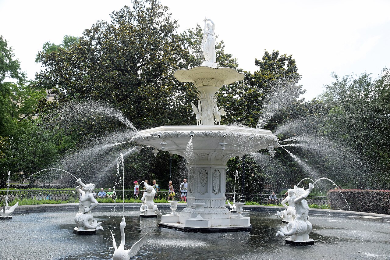 Park Forsyth i fontanna